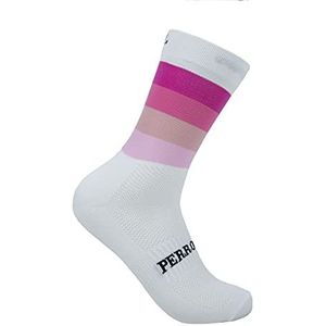 Compressiesokken met verstevigde neus, voorvoet en hiel. Coolmax Pro-technologie Meryl Actisystem-schroefdraad. Beperkte editie. (DE/NL/SE/PL, Numeriek, 37, 39, Regular, Regular, Wit Roze)