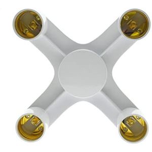 fitting adapter 1 tot 3/4/5/ E26 E27 schroeflamp verlenging halogeenlamp lamphouder adapter koperen contact lamphouder(4 in 1)