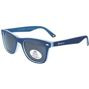 Moderne Montana Eyewear MP41F - Polariserende zonnebril van robuust kunststof in marineblauw