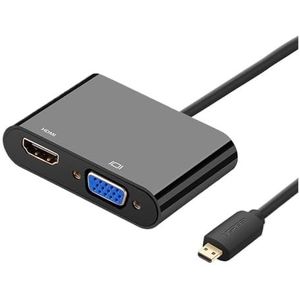 Micro HDMI naar VGA Conversiekabel voor mobiele telefoons, tablets, camera's en laptops (Kleur: Micro HDMI naar HDMI Vga 4K)