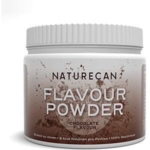 Naturecan Flavour Powder Chocolate - De lekkere manier om calorieën te besparen - Vegetarisch smaakpoeder - 250 g blik