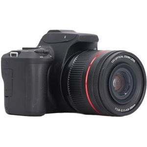 4K WIFI Digitale Camera, 64 MP Vlogcamera met 12x Optische Zoom, Anti-shake, 3 Inch Flip-scherm voor Wandelen, Kamperen, Reizen