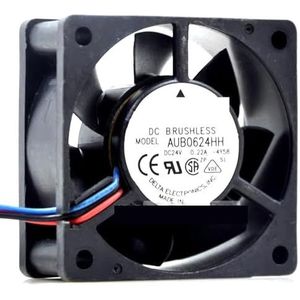 Voor delta AUB0624HH 24V 0.22a 6025 6cm 60mm serverbehuizing stroomkoelventilator(3 wires)