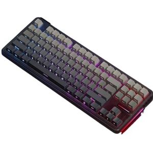 QPSJXN Draadloos RGB Mechanisch Gaming Toetsenbord 87 F87 Pro Bluetooth USB 2.4g PBT Compatibel (F87Pro Secret Realm)