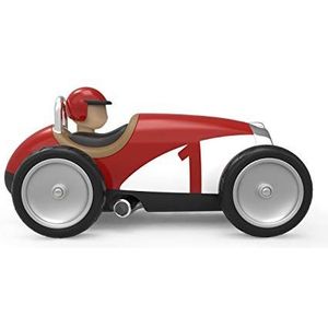 Baghera | Mini speelgoedauto's | Racing Car Red | Retro rit op auto | Duurzaam ABS-kunststof | Voor kinderen van 12 maanden en ouder | Een ideaal babyshower- of verjaardagscadeau