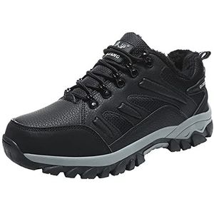 EKsma Wandelschoenen voor heren, waterdicht, winter, warm, trekking, wandelschoenen, licht, comfortabel, outdoor, camping, Zwart, 37 EU