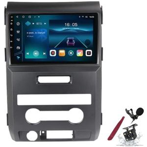 Android 15 Autoradio voor F-ord F150 (2008-2014) 9 inch 2K aanraakscherm 2000 * 1200 Android hoofdunit multimedia speler met Carplay, GPS-navigatie, BT, 5G WiFi, DSP, SWC,K4 pro plus