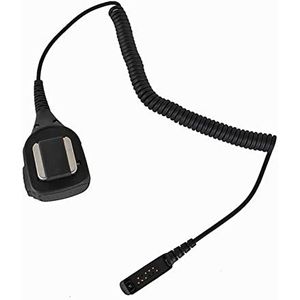 DCALU IP54 Waterdichte draagbare luidspreker Mic Microfoon Fit for Motorola Walkie Talkie STP9000 Tweeweg Radio Fit for Sepura Walkie Talkie Mic (Bundle : Bundle 1, Color : Black)