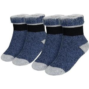 Black Snake® 2 paar fleece knuffelsokken voor kinderen, thermofleece, zachte huissokken met TOG-waarde 2.3