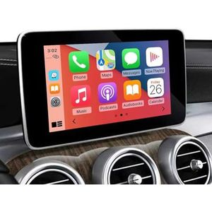 Road Top Draadloze Carplay Android Auto voor Mercedes Benz B C E G S V GLC CLA GLA GLE GLS-klasse 2015-2018 met NTG5.0, Carplay Retrofit Kit Decoder, ondersteuning voor Mirrorlink