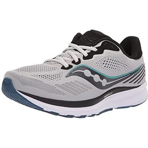 Saucony Ride 14 hardloopschoen voor heren, Mist Zwart Storm, 46.5 EU