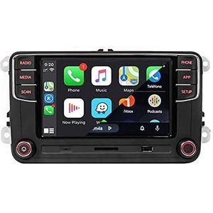 SCUMAXCON Autoradio Stereo Carplay Android Auto Bluetooth 6.5 ""RCD360 PORII USB SD RVC FM voor Golf Passat Caddy Jetta Polo CC EOS