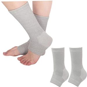 Bamboe Compressie Sokken en Voet Mouwen Met Anti Vermoeidheid voor Slapen - Enkelsteun Pijnverlichting - 2 Paar Kompres S