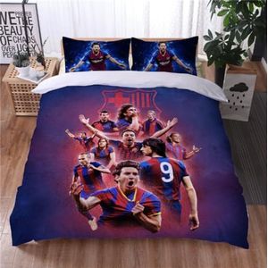 ENIXWH - Voetbalstar - Dekbedovertrek - 200 x 200 cm - Microvezel - 3D Beddegoed