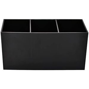 Make-up borstelhouder, 3 sleuven cosmetische make-up organizer, make-up borstel organizer cosmetische displayhouder, cosmetische opslag houder voor borstels eyeliners lippenstift lipgloss bureau