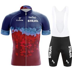 Heren Zomer Fietspak, Fietsshirt met korte mouwen, Fietsshirts & Shorts Set met Gel Pad voor Outdoor Riding Fietsen voor Outdoor Riding Sport, Fietsen Race (27, XS)