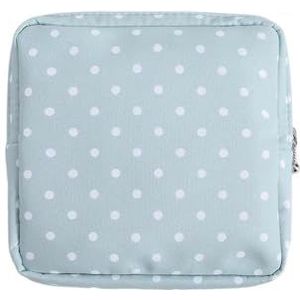 Vrouwen Reizen Kleine Cosmetische Tas Meisje Lipstick Make Up Bag Schoonheidsspecialiste Sanitaire Pad Tas Case Voor Dagelijkse Benodigdheden Opbergzakken, Blauw, Eén maat