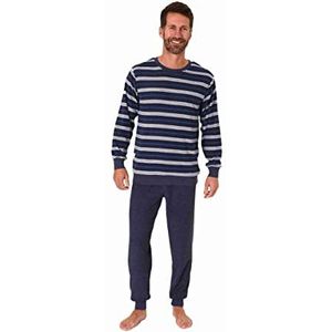 Normann - 22 13 802 - Herenpyjama - Blauw - Badstof