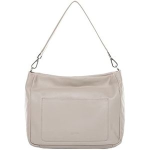 BACCINI Hobo Bag REMI van nappaleer, buideltas voor dames, schoudertas, beige, handgemaakt, beige, Medium, Schoudertas