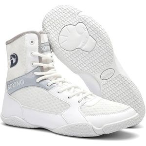 Hiuzylqx Heren worstelschoenen High Top Fitness bokslaarzen Antislip comfortabel Vechten voor Gewichtheffen Powerliften Deadlift Squatten,C,39 EU