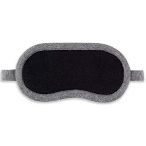 Jet&Bo 100% Pure Cashmere Oogmasker Zwart & Grijs