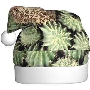 MYGANN Hedgehogs Cactus Unisex Kerstmuts Voor Thema Party Kerst Nieuwjaar Decoratie Kostuum Accessoire