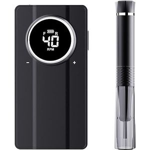 Elektrische nagelboorvijl, draadloze draagbare 40000 RPM nagelboorkit, teennagelslijper Manicure Pedicure Polijstvorm for thuissalongebruik (Color : Black)
