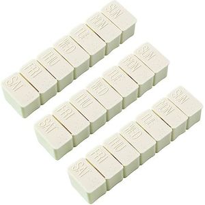 Pillendoosjes - Set van 3 - Voor 7 Dagen - Ochtend/Avond - Medicijndoos - Compact