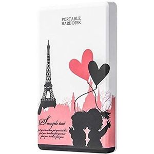 Externe harde schijf 2tb /1tb /750gb /320 gb, USB 3.0 draagbare mobiele opslag backup harde schijf, geschikt voor pc desktop, Macbook, laptop, Ps4, Xbox, Smart TV (80 GB, Parijs Story)