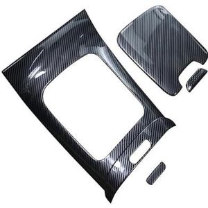 Sierlijsten Interieurs Auto Centrale Controle Versnellingspook Panel Knop Cover Trim Voor Mercedes Voor Benz C-Klasse W206 Glc X254 2022-2023 Auto Styling(Carbon fiber texture)