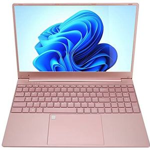 Laptop, 15,6-inch IPS-scherm, Roségouden Ingebouwde Microfoon, Studie Quad-core Laptop (16+512G EU-stekker)