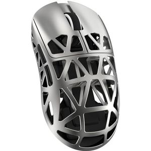 ATTACK SHARK PixArt PAW3950 8K draadloze muis, 48 g superlicht, BT/2.4G/bekabelde, verstelbare DPI 42000, Office Mice voor Win11/Xbox/PS/Mac -grijs