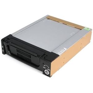 StarTech.com SATA HDD MOBILE RACK ENCLOSURE Black Aluminum 5.25in Rugged, DRW150SATBK (Black Aluminum 5.25in Rugged SATA Hard Drive Mobile Rack Drawer, 13.3 cm (5.25), Bezel panel, 3.5, Serial)