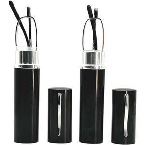 Miyui Japan Blauw licht blokkerende leesbril, smal, kleine buisleesbril, draagbaar, licht, voor mannen en vrouwen, Metaal-SlimMen, Chica