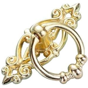 Retro Ladehandvat Schroeven Hangende Ring Set Antieke Zinklegering Hardware for Kastdeur Trekt for Huisdecoratie Accessoires(Color:Gold)