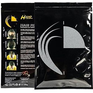 Hair Quicky® Premium Hair Fibers, shaar, direct effect bij geheime hoeken, gedeeltelijke gladheid, haaruitval en licht haar, voor mannen en vrouwen, natuurlijke keratine |100g | grijs