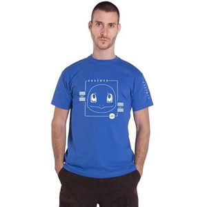 Pokémon - Squirtle - blauw T-shirt voor heren en jongens, korte mouwen