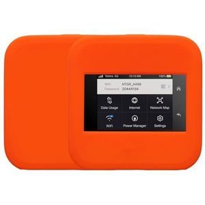 kwmobile mifi hoesje compatibel met NETGEAR Nighthawk M6 Pro / M6 hoes - Silicone mifi router case - Mifi beschermhoes in oranje