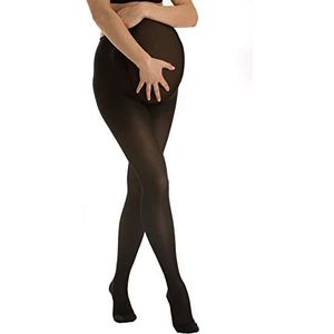 RelaxSan Microfiber 890M (Zwart, 4) 140 denier verstelbare matige ondersteuning zwangerschapspanty 18-22 mmHg