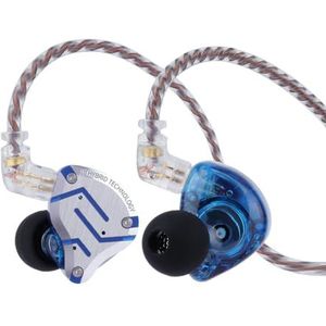 Linsoul - KZ ZS10 Pro - Bedrade Oordopjes - Verblindend Blauw - Roestvrij Staal