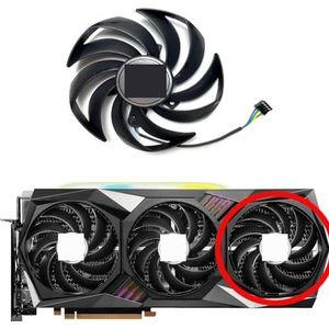 Voor MSI voor Radeon RX7900XT 7900XTX voor GAMING TRIO CLASSIC grafische kaart vervangende ventilator PLD09210S12HH(Right fan)