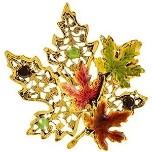 Broche Pins Emaille Maple Broches for Vrouwen Vintage Goud Kleur Canada Land Plant Mode Sieraden Legering Materiaal Goed Gift Broche