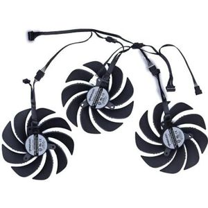 3 stuks/set, grafische kaartventilator voor GIGABYTE voor RTX 4080 16GB OC voor GV-N4080EAGLE videokaartenkoeling, GAH3S2U