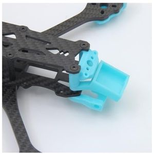 3D-geprinte BN-220 GPS-module Mount TPU-houder T-vormige antenne Vaste beugelstoel for FPV Drone for Mark5 Frame analoge digitale onderdelen (Color : Cyan GPS mount)