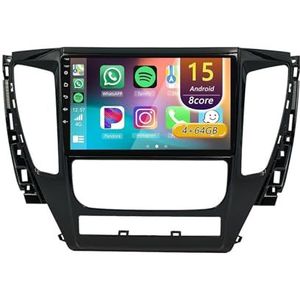 Android 15 Radio,voor Mitsubishi Pajero Sport 3 2016-2018, 9 Inch Touchscreen 2 Din Autoradio Met Wireless CarPlay Android Auto Bluetooth WIFI GPS-navigatie Swc(A 4core (2G+32G))