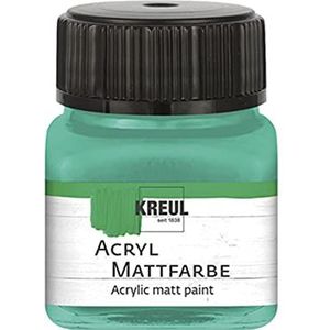 KREUL 75243 - Matte acrylverf, mintgroen in een potje van 20 ml, romig dekkende, sneldrogende verf op waterbasis, geschikt voor vele verschillende ondergronden