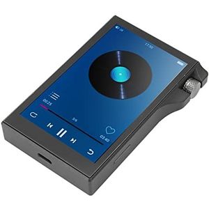 MP3-speler, 4 Inch IPS Lossless Formaat Touchscreen Aluminiumlegering Digitale Audiospeler voor op Reis (16GB RAM en 32GB geheugenkaart)