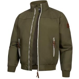 Indicode Heren Ivano Jacket | Jas met kraag en ritssluiting Army M