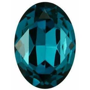 Ovale strass steentjes Piontback Nail Art strass steentjes K9 glas strass steentjes op kleding kristal kralen-blauwe zirkoon-13x18mm 10 stuks