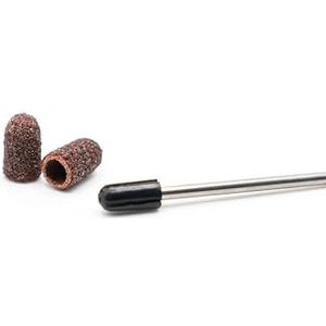 Schilling Cöln Hoogwaardige schuurkappen, korrelgrootte 120, met 1 staaf, duurzame grafiet-schuurhulzen voor nagelfrees, ideaal voor manicure, pedicure, podologie en voetverzorging (100, 5)